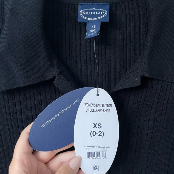 Scoop Collared Botton Up Knit - Picture 5 of 8